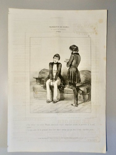 Gavarni litho - gavarni, p.(1804-1866)-litho