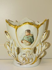 *RARE VASE de MARIEE PORCELAINE CHAMART LIMOGES EFFIGIE NAPOLEON BONAPARTE déco