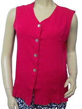 Haut Débardeur boutonné en V cintré matière crépon   Taille 44