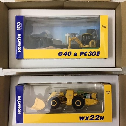 Komatsu minicar miniture scale - komatsu,