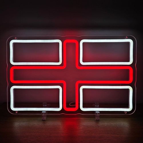 Panneau led néon angleterre - panneau,