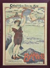 AFFICHE POSTER Biarritz