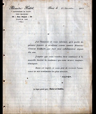 PARIS (XIX°) USINE / TALONS de CHAUSSURES "Alexandre HATOT & Clément HATOT" 1903