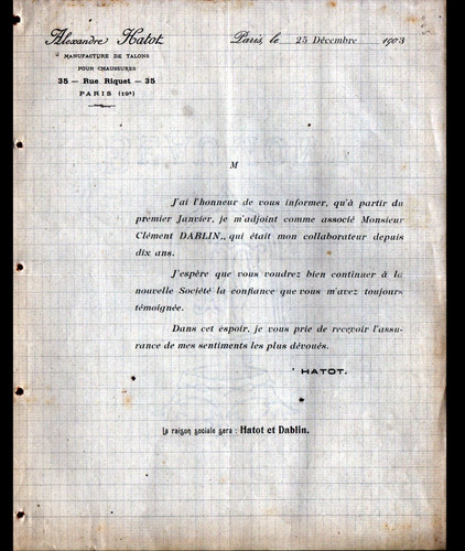Paris usine talons - (xix°),