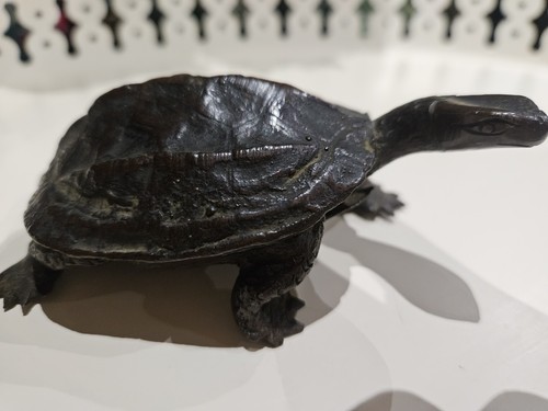 Tortue ancienne bronze - tortue,