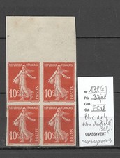France - Yvert 138 (*) - Bloc