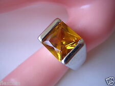 Anneau Couleur Pierre Jaune