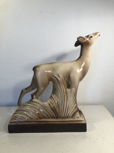 Sculpture biche art deco - deco, en