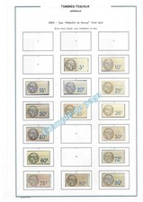FRANCE  timbres fiscaux "GENERAUX" de  1925 à 2002 - Album  à imprimer soi-même