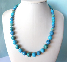 Collier en Turquoise bleue de