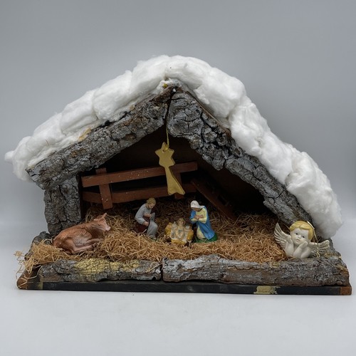Creche noel etable bois - noel,