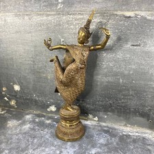 Statuette en bronze danseuse Apsara, style rattanakosin, Siam Thaïlande,XIXe