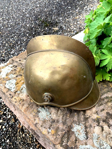 Ancien casque pompier alsace - ancien,