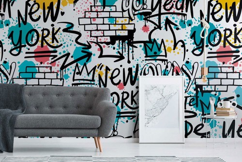 Papier peint urban street - street, art