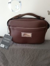 Sac bandoulière en similicuir jean Louis Scherrer marron