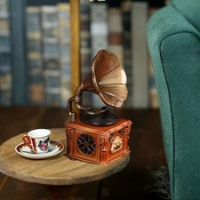 Modèle à gramophone de poupée, cadeau de jouet miniature, scène de salle à