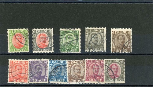 Iceland 1920 scott 108 125 - scott#, 108//125