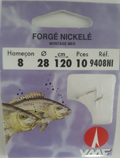 10 Hameçons monté mer