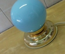 Lampe de Table Vintage En Murano Vintage Table Lamp Bleu Céleste