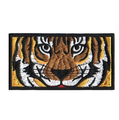 Tiger square embroidetred - tiger,