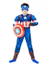 Cosplay Captain America Déguisement Tenuemusclé Costume Carnaval Bouclier Mask