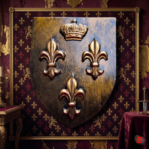 Blason trois fleurs de - blason,