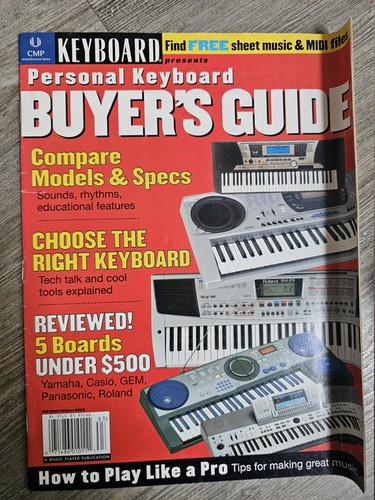 Keyboard magazine personal - magazine, "personal