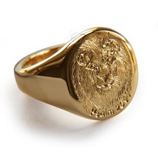 Neuf 9ct Jaune or Main Gravé Marque Page Anneaux Ovale Solide 375 GB Poinçonnée