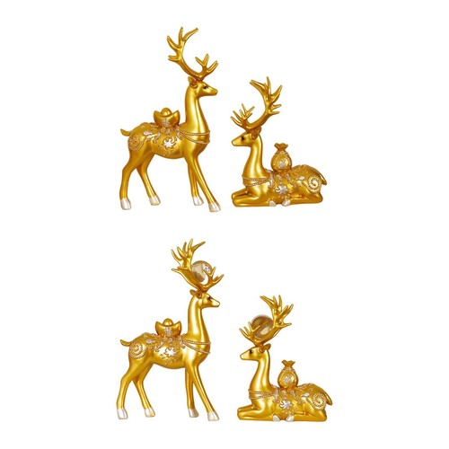 Lot figurines cerf en - de,