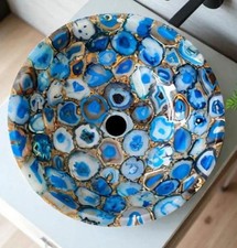 Bleu Agate Pierre Salle de