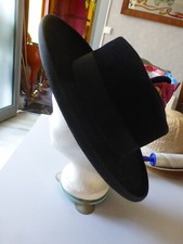 Chapeau feutre imperméable imperméable homme ou femme noir T 56