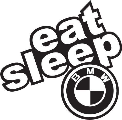 Sticker eatsleep 15x15 - eatsleep,