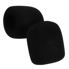  2 Pcs Bonnette De Micro Housse En Éponge Pour Microphone Pare-brise