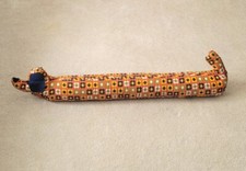 Vintage Bas de Porte CHIEN Boudin Isolant Déco Rétro Longueur 80 cm Années 70