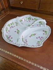 Ancien serviteur muet mendiant doré decor de fleurs  signé prov saxe 