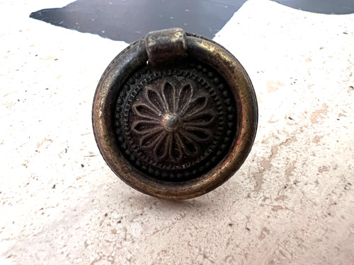 Bouton poignée rond - rond, en