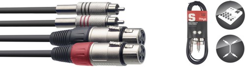 Twinkabel xlr cinch - twinkabel, xlr/m.