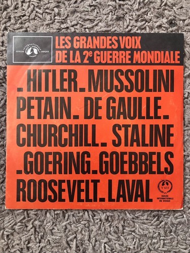 Grandes voix 2e guerre - grandes, la