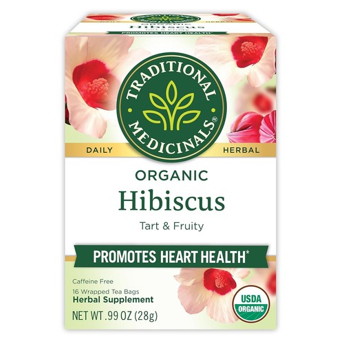 Organic hibiscus tea bags - hibiscus, 16
