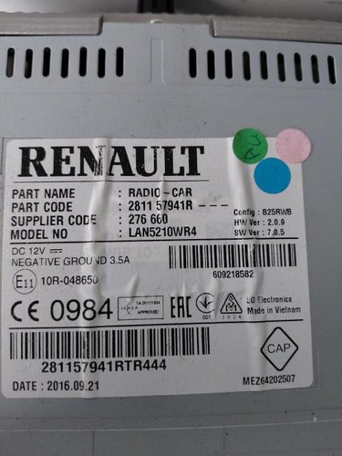 Ecran gps renault - clio, phase