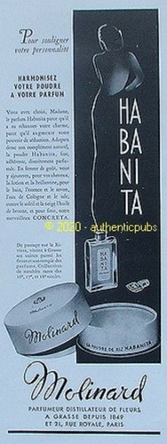 Publicite molinard habanita - molinard,