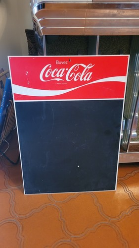 Rare plaque ardoise coca cola - plaque,