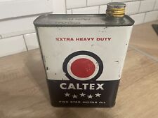 Caltex Bidon D’huile En Métal Vide 2L 