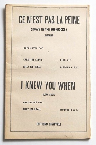 Partition vintage sheet music