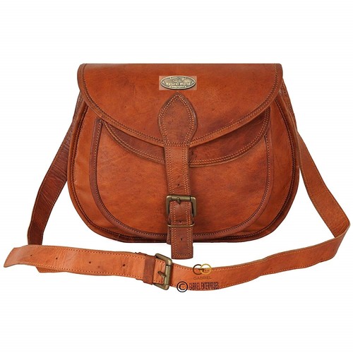 Sac main cuir - cuir, vintage