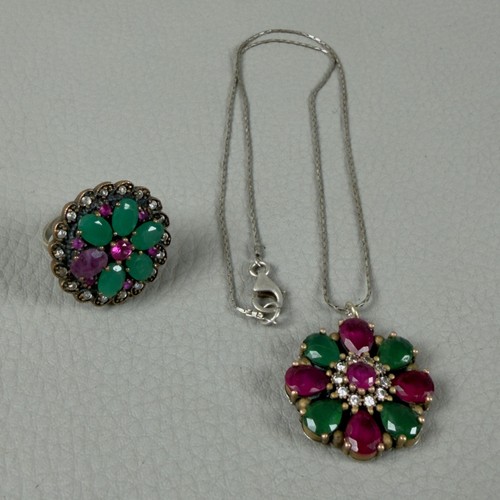 Lot anneau collier argent - lot,