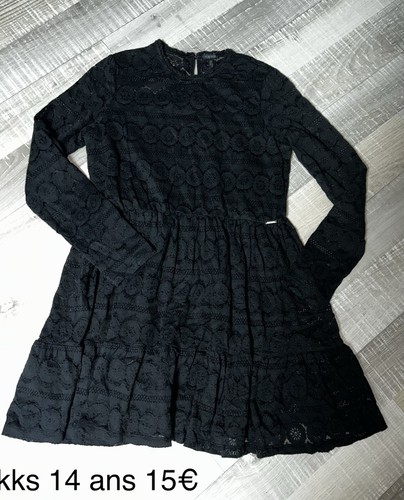 Ikks ans fille robe - ikks, noire