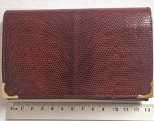 Portefeuille Le Tanneur rouge en cuir, Made In France,  NEUF, Vintage 