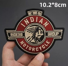 ECUSSON PATCH BRODE INDIAN MOTORCYCLE RIDERS GROUP THERMOCOLLANT BIKER.!