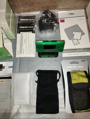 Game boy micro green console - boy,